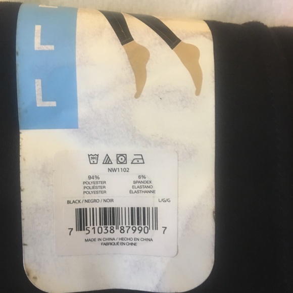NWT Nine West thick comfy black leggings Size L - Picture 11 of 11